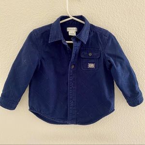 RALPH LAUREN • Cotton Shirt - Long Sleeves, Navy Blue